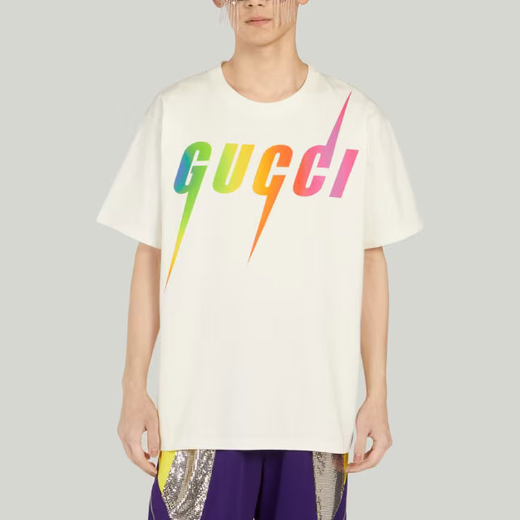 GUCCI SS23 Knife Blade Print T-Shirt Gift Box - Off White 616036-XJFF9-9095 圖 3
