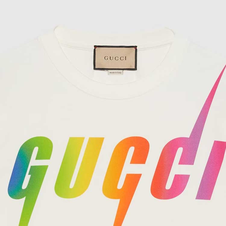 GUCCI SS23 Knife Blade Print T-Shirt Gift Box - Off White 616036-XJFF9-9095 圖 7