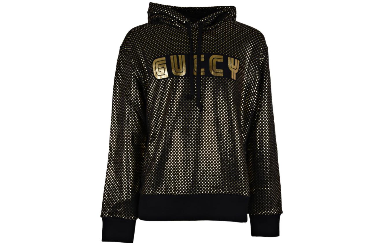 Gucci SS23 Letter Polka Dot Print Hoodie Unisex Black 475374-X3N43-1815 圖 2