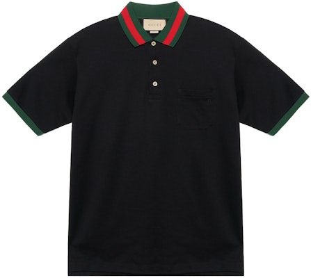 Gucci SS23 Lido Solid Color Taped Short-Sleeve Polo Shirt Black 701735-XJELJ-1043 Buy Gucci SS23 Lido Solid Color Taped Short-Sleeve Polo Shirt Black 701735-XJELJ-1043