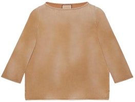 Gucci SS23 Light Brown Embroidered Crewneck Sweatshirt 758157-XDCOC-2422 Gucci SS23 Light Brown Embroidered Crewneck Sweatshirt 758157-XDCOC-2422