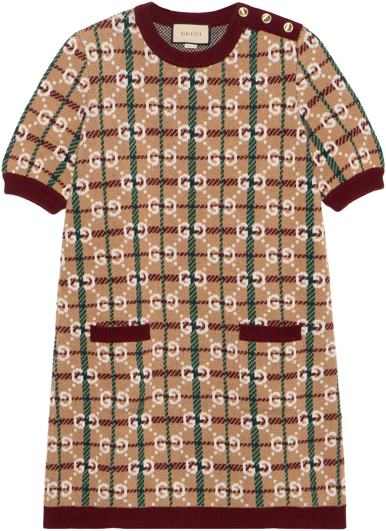 gucci-ss-23-logo-jacquard-checkered-short-sleeve-dress-brown-731587-xkc-1-h-2293