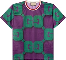 Gucci SS23 Logo Print Purple Short Sleeve T-Shirt for Men 733736-XJFAN-5542 Gucci SS23 Logo Print Purple Short Sleeve T-Shirt for Men 733736-XJFAN-5542