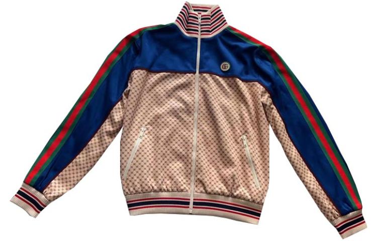Gucci SS23 Logo Printed Colorblock Casual Jacket Multicolor Men 655196-XJDFP-9124