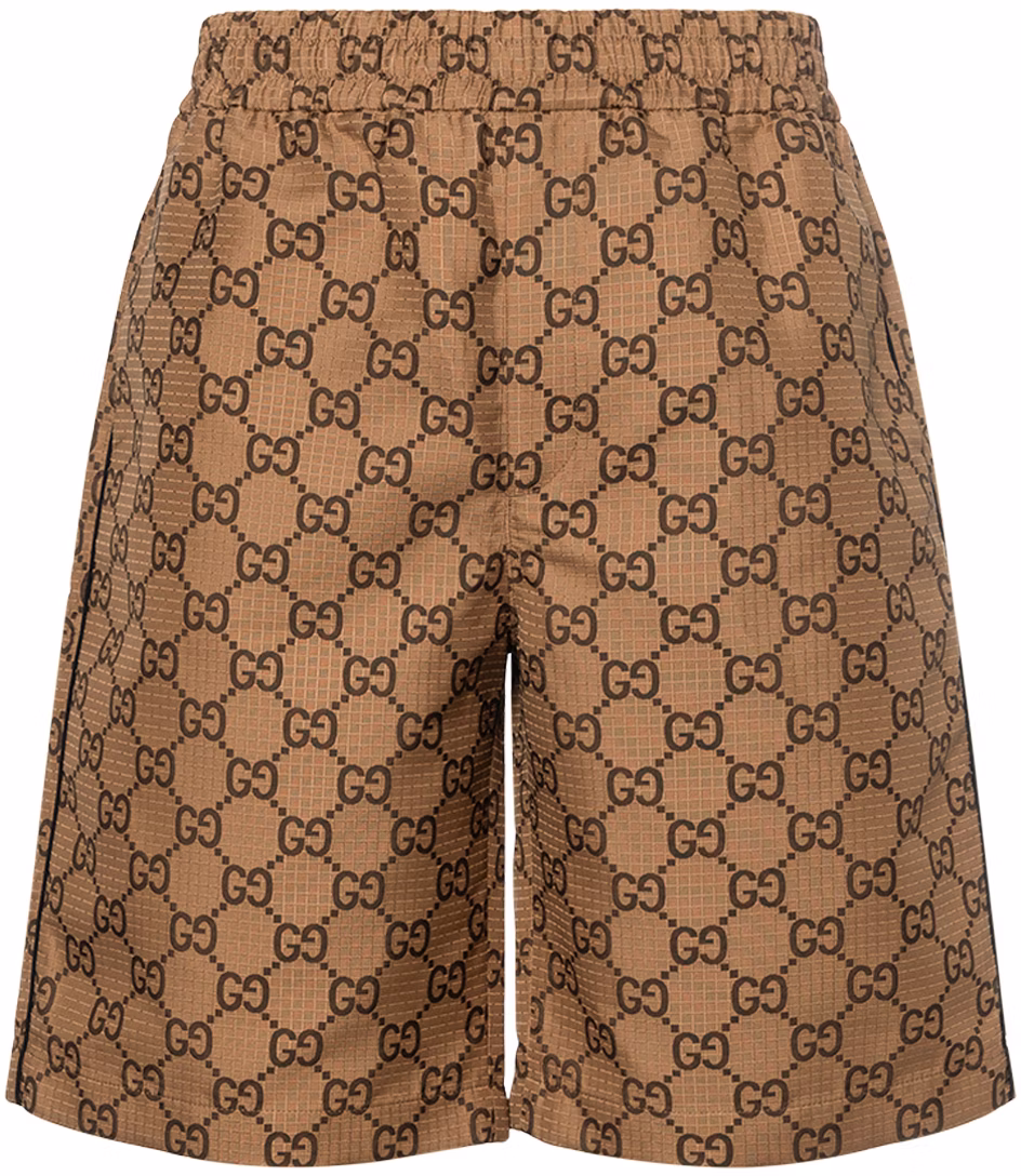 gucci-ss-23-monogram-logo-elastic-waist-shorts-brown-722332-zajw-8-9867