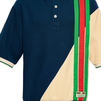 GUCCI SS23 Polo de Hombre Multicolor a Rayas de Manga Corta. 752280-XJFS2-4384 Purchase GUCCI SS23 Polo de Hombre Multicolor a Rayas de Manga Corta. 752280-XJFS2-4384