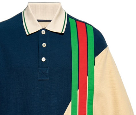 GUCCI SS23 Polo de Hombre Multicolor a Rayas de Manga Corta. 752280-XJFS2-4384 Sizing GUCCI SS23 Polo de Hombre Multicolor a Rayas de Manga Corta. 752280-XJFS2-4384