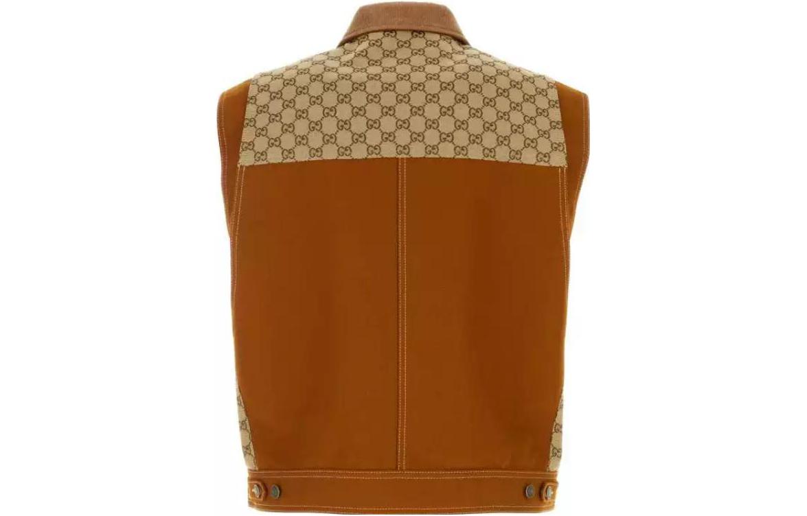 GUCCI SS23 Patchwork Square Neck Sleeveless Jacket for Men 729908-XDCEY-2002 圖 3