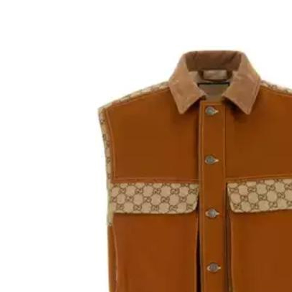 GUCCI SS23 Patchwork Square Neck Sleeveless Jacket for Men 729908-XDCEY-2002 圖 4