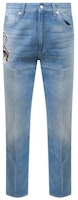 Gucci SS23 Patterned High-Waisted Straight Jeans Men Blue 623953-XDB4Z-4452 Gucci SS23 Patterned High-Waisted Straight Jeans Men Blue 623953-XDB4Z-4452