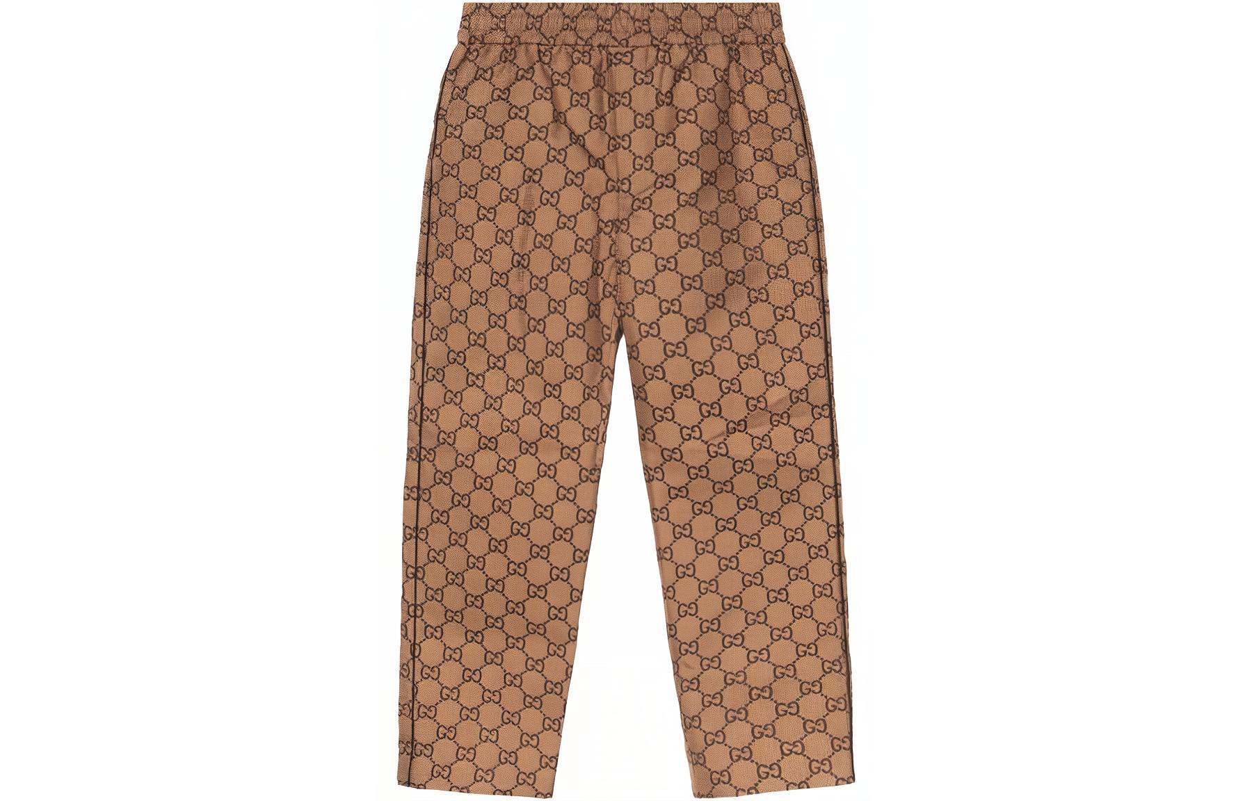 Gucci SS23 Patterned Relaxed-Fit Pants Brown 722331-ZAJW8-9867