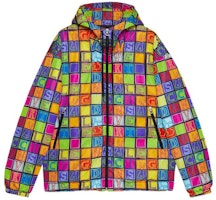 Gucci SS23 Plaid Monogram Nylon Zip Jacket Multicolor 723809-ZALHY-1066 Gucci SS23 Plaid Monogram Nylon Zip Jacket Multicolor 723809-ZALHY-1066