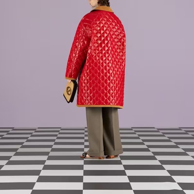 GUCCI SS23 Abrigo Acolchado de Algodón Revestido con Cuello 731360-Z8BDN-6429 Purchase GUCCI SS23 Abrigo Acolchado de Algodón Revestido con Cuello 731360-Z8BDN-6429