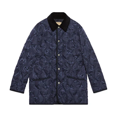 Gucci SS23 Quilted Collar Single-Breasted Jacket Navy Blue () 722499-ZALX3-4348