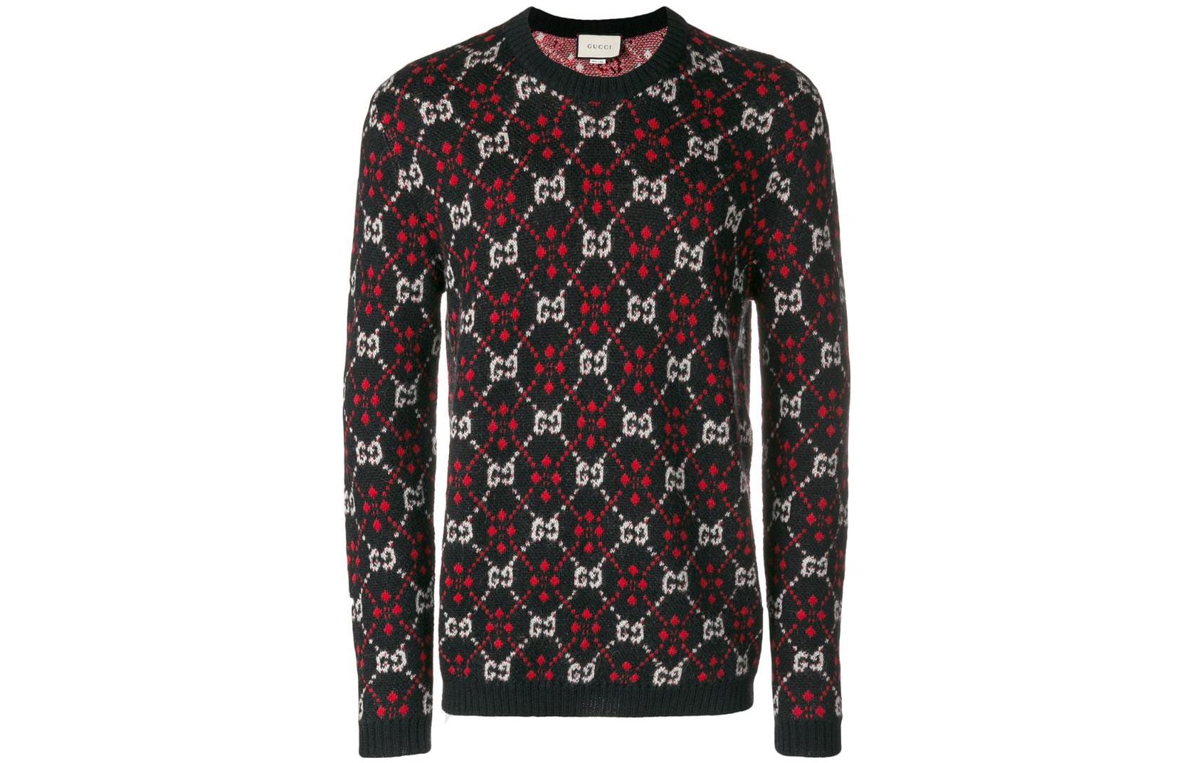 Gucci SS23 Red Argyle Knit Sweater 543498-X9Z62-1096