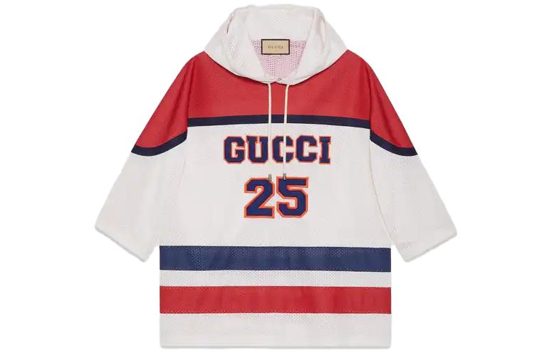 Gucci SS23 Red Hoodie with Letter Print - Casual and Oversized Style 741497-XJFFK-9212