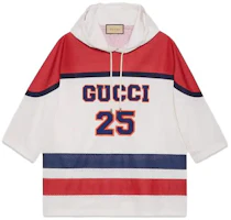 Gucci SS23 Red Hoodie with Letter Print - Casual and Oversized Style 741497-XJFFK-9212 Gucci SS23 Red Hoodie with Letter Print - Casual and Oversized Style 741497-XJFFK-9212