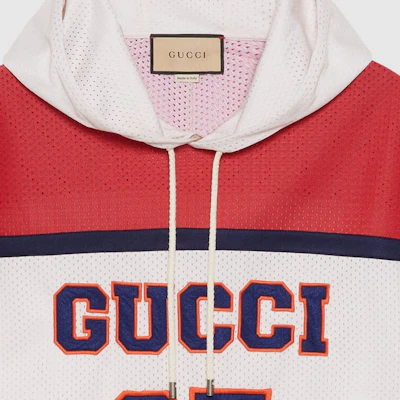 Gucci SS23 Red Hoodie with Letter Print - Casual and Oversized Style 741497-XJFFK-9212 Details for Gucci SS23 Red Hoodie with Letter Print - Casual and Oversized Style 741497-XJFFK-9212
