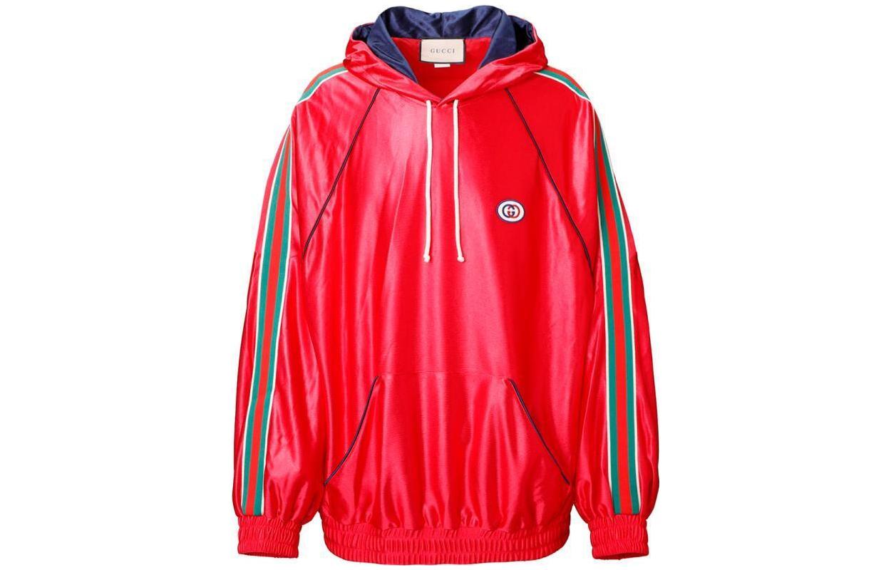 Gucci SS23 Red Logo Stripe Hoodie 653373-XJDI9-6429