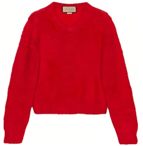 グッチ SS23 レッド Vネック プルオーバーセーター. 713581-XKCO3-6509 Buy グッチ SS23 レッド Vネック プルオーバーセーター. 713581-XKCO3-6509