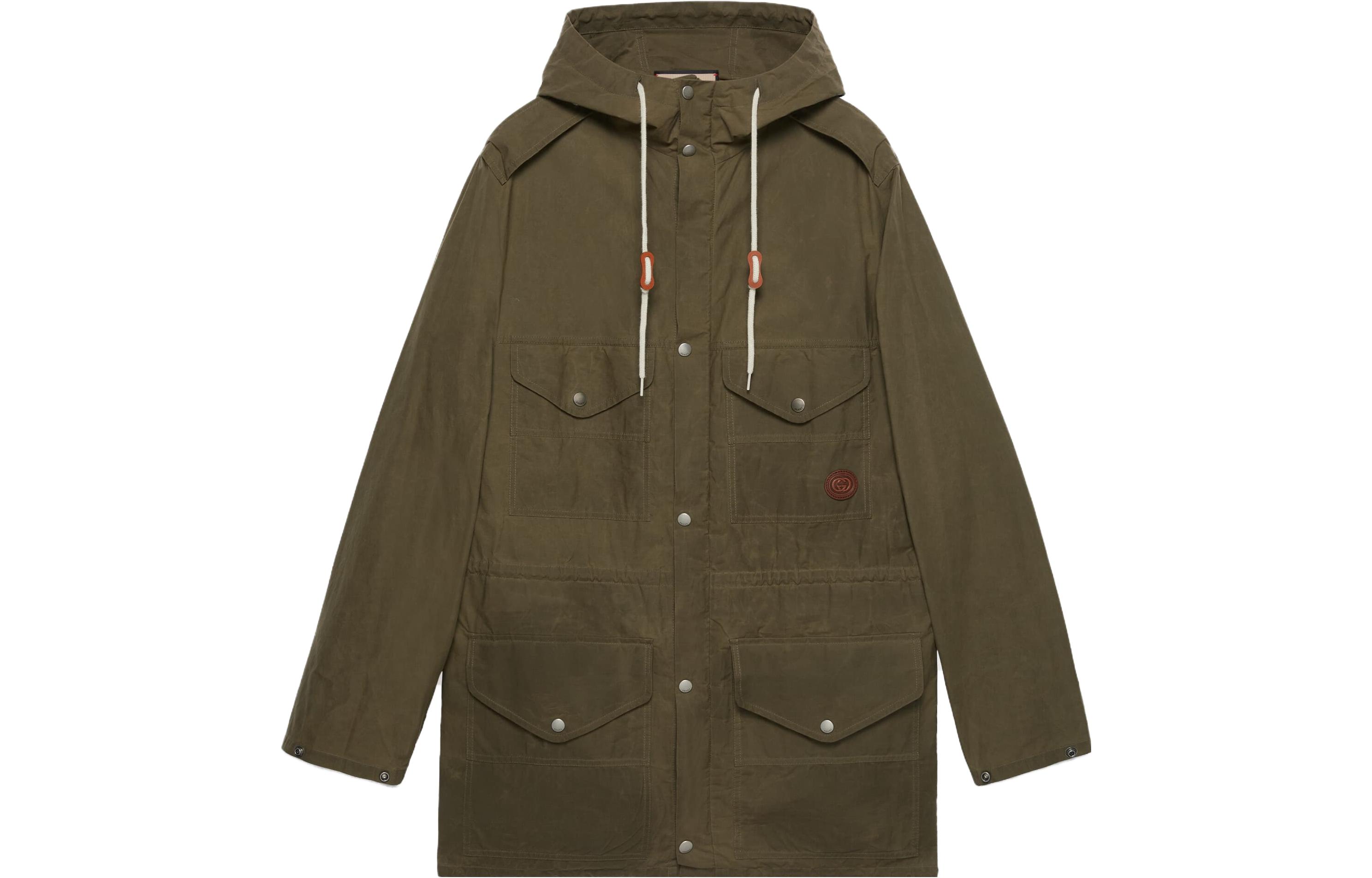 Gucci SS23 Solid Green Single-Breasted Adjustable Casual Jacket 737912-Z8BGQ-3429