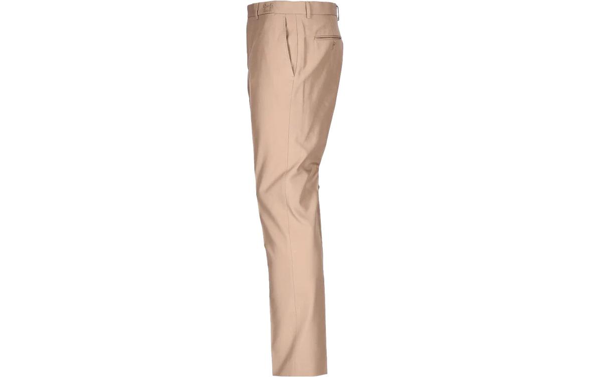 Shop グッチ SS23 ソリッド ストレートレッグ カジュアルパンツ ブラウン ファッション 720965-ZALUE-9813