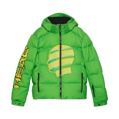 Gucci SS23 Vault Altitude Capsule Logo Print Zip Hoodie Jacket Green Men’s 756371-XVMAC-0300