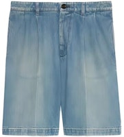 Gucci SS23 Washed High-Waisted Bermuda Shorts Blue 738670-XDCFV-4009 Gucci SS23 Washed High-Waisted Bermuda Shorts Blue 738670-XDCFV-4009