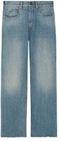 Gucci SS23 Washed High-Waisted Loose Straight Jeans Blue 731507-XDCBG-4009 Gucci SS23 Washed High-Waisted Loose Straight Jeans Blue 731507-XDCBG-4009