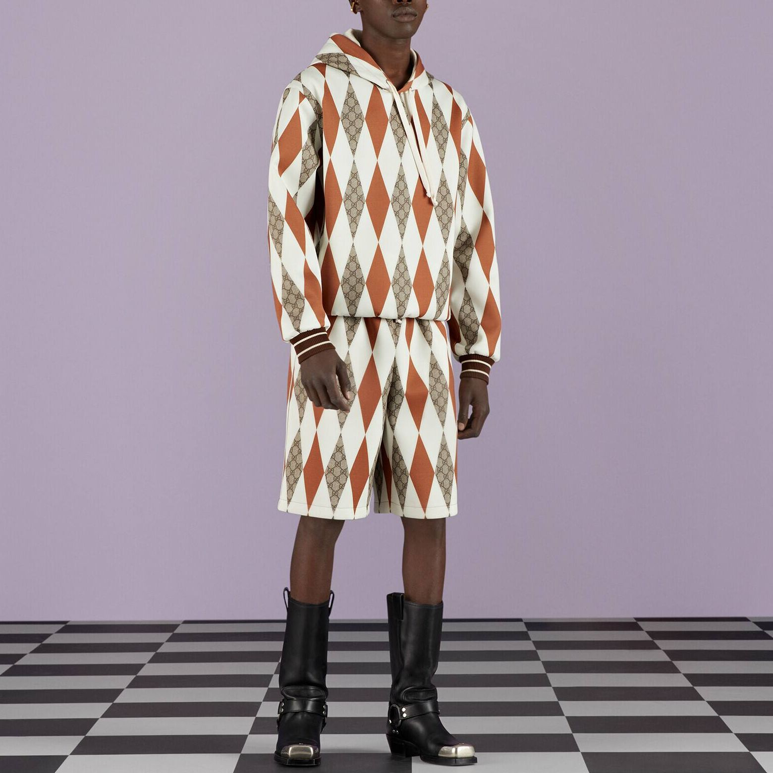 GUCCI SS23 White Quilted Print Hoodie ‎727895-XJE8M-2454 圖 3