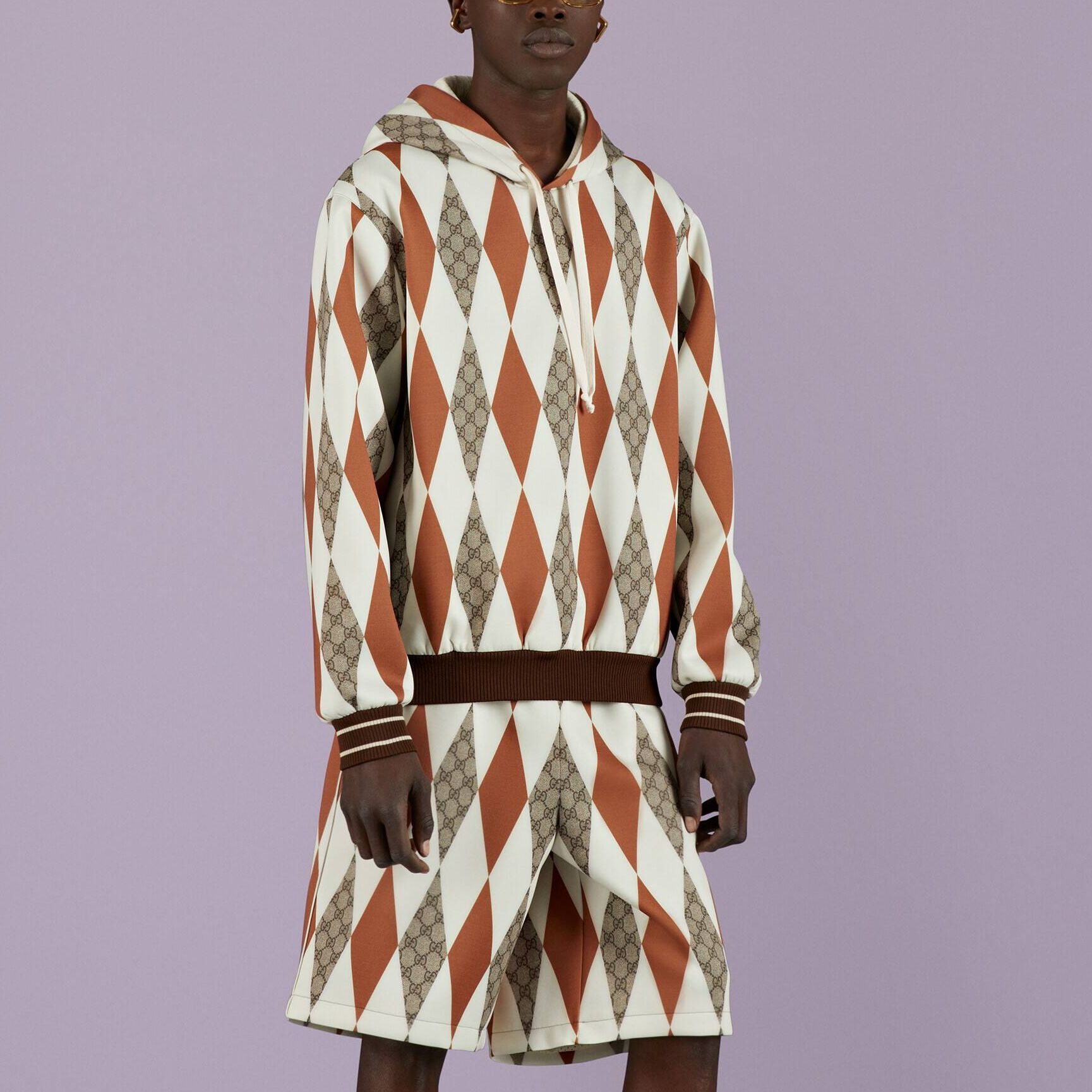 GUCCI SS23 White Quilted Print Hoodie ‎727895-XJE8M-2454 圖 4