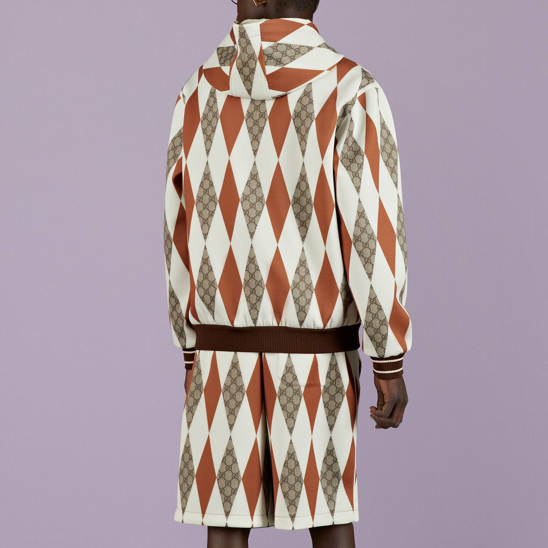 GUCCI SS23 White Quilted Print Hoodie ‎727895-XJE8M-2454 圖 5