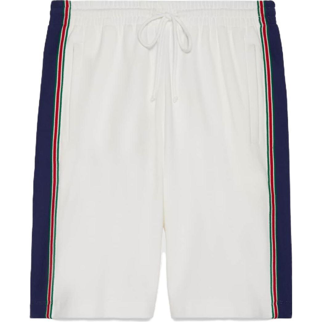 Gucci SS23 White Striped Drawstring Shorts 742381-XJFG1-9133