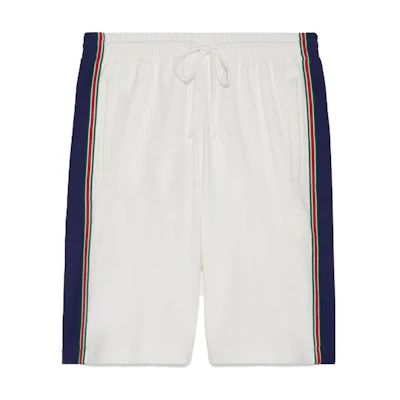 Gucci SS23 White Striped Drawstring Shorts 742381-XJFG1-9133