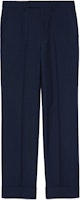 Gucci SS23 Wool Twill Straight Fit Trousers for Men - Navy Blue 756407-ZAMII-4440 Gucci SS23 Wool Twill Straight Fit Trousers for Men - Navy Blue 756407-ZAMII-4440
