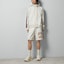 Lookbook GUCCI SS24 Beige Shorts Lurus dengan Desain Patch Logo. 770910-XJGBW-9782