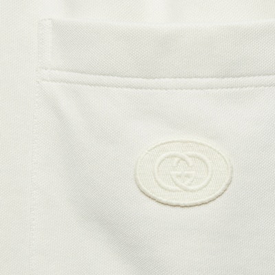 GUCCI SS24 Beige Shorts Lurus dengan Desain Patch Logo. 770910-XJGBW-9782 Cheap GUCCI SS24 Beige Shorts Lurus dengan Desain Patch Logo. 770910-XJGBW-9782