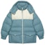 Order GUCCI SS24 藍色標誌拼接連帽羽絨外套。 762558-Z8BNG-1121