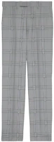 GUCCI SS24 Grey Mid-Rise Straight-Leg Checkered Horsebit Trousers 680704-ZAOPD-1016 GUCCI SS24 Grey Mid-Rise Straight-Leg Checkered Horsebit Trousers 680704-ZAOPD-1016