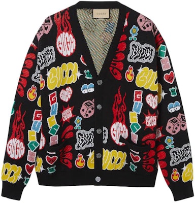 GUCCI SS24 多色提花V領針織開衫. 785146-XKDZ3-1152 Order GUCCI SS24 多色提花V領針織開衫. 785146-XKDZ3-1152