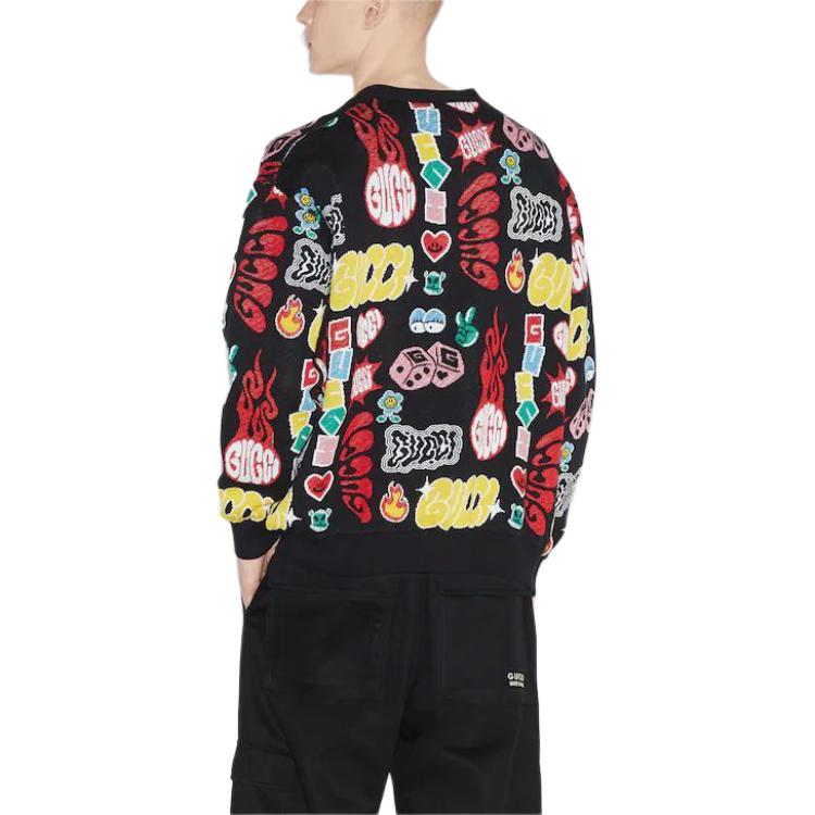 Purchase GUCCI SS24 多色提花V領針織開衫. 785146-XKDZ3-1152