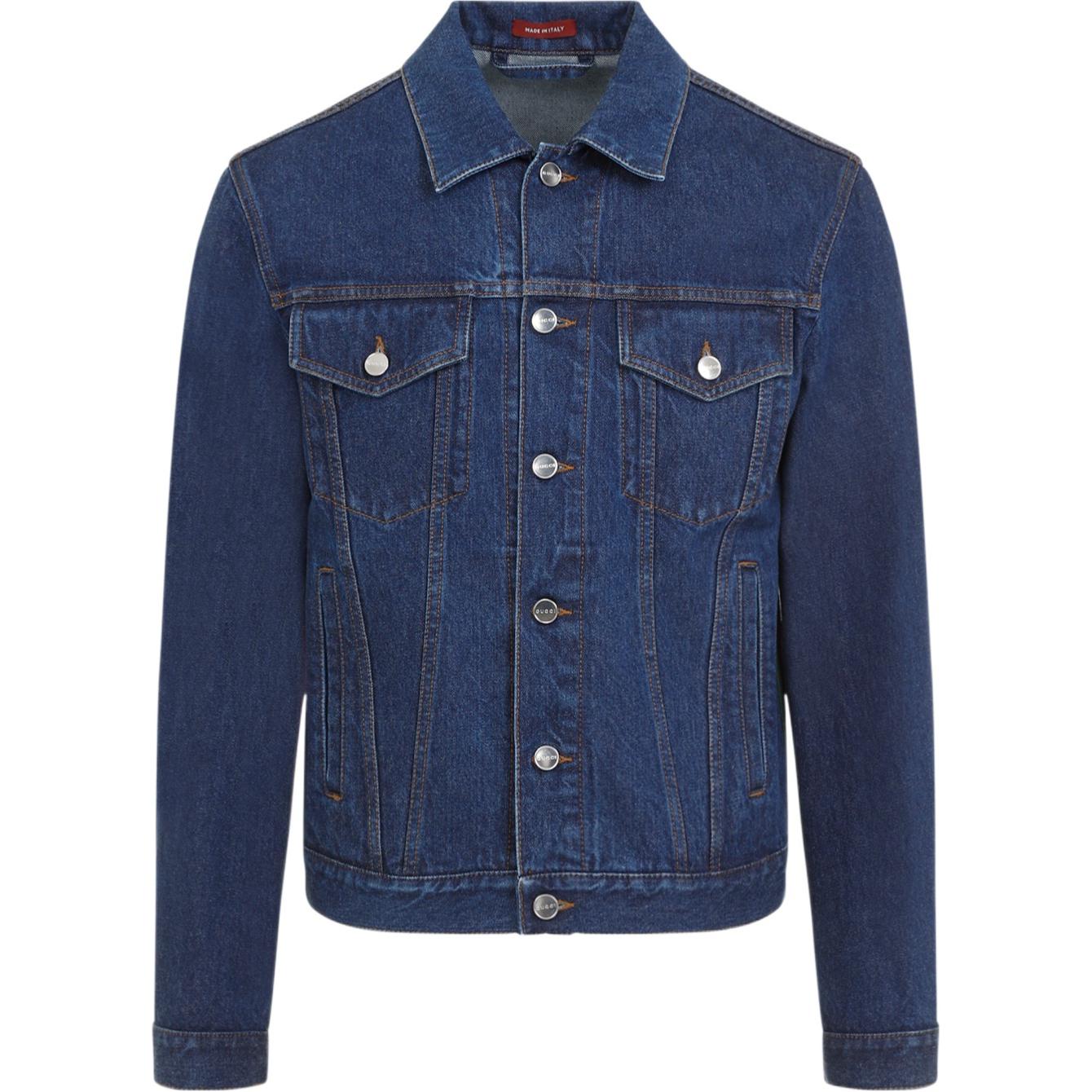 GUCCI SS24  Solid Single-Breasted Denim Jacket in Blue. 792651-XDC28-4759 圖 2