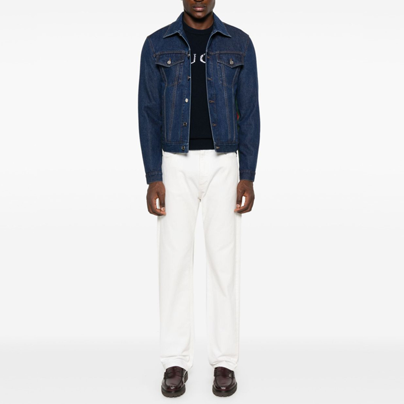 GUCCI SS24  Solid Single-Breasted Denim Jacket in Blue. 792651-XDC28-4759 圖 4