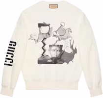 Gucci SS24 Animal Print Logo Crewneck Sweatshirt Off-White 782757-XJGH5-9095 Gucci SS24 Animal Print Logo Crewneck Sweatshirt Off-White 782757-XJGH5-9095