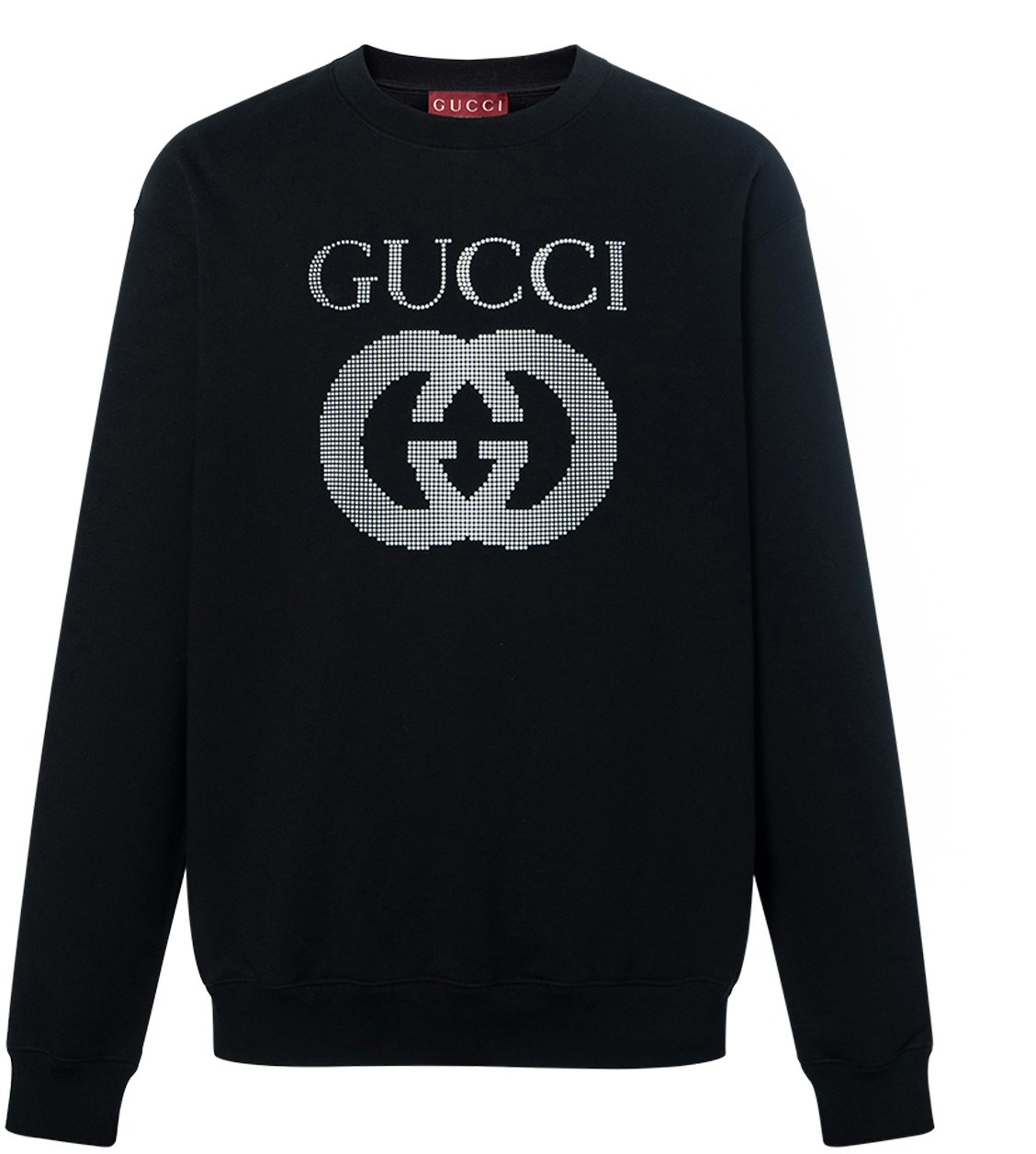 gucci-ss-24-black-crewneck-sweatshirt-with-letter-logo-784413-xjgqc-1043