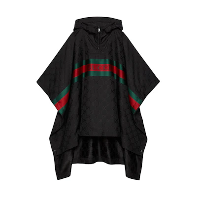 Gucci SS24 Black Letter Stripe Hooded Jacket 782642-ZAQC9-1060