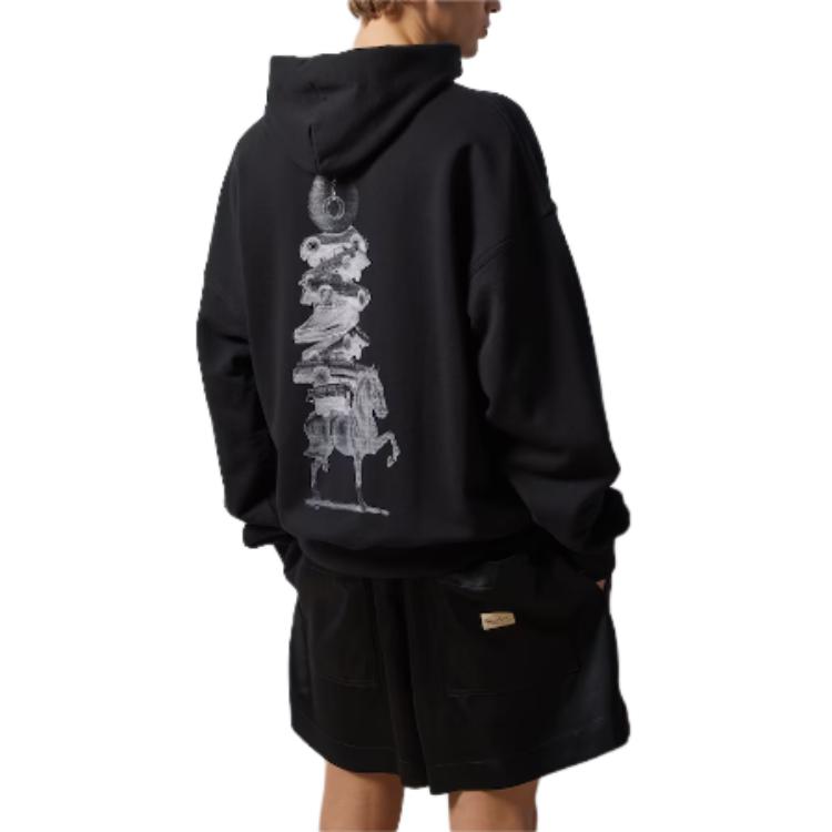 Gucci SS24 Black Logo Print Hoodie Long Sleeve Sweatshirt 780571-XJGH8-1152 圖 4