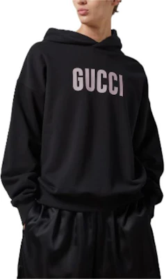 Gucci SS24 Black Logo Print Hoodie Long Sleeve Sweatshirt 780571-XJGH8-1152 Purchase Gucci SS24 Black Logo Print Hoodie Long Sleeve Sweatshirt 780571-XJGH8-1152