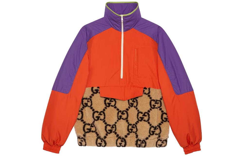 Gucci SS24 Camel Patchwork Logo Print Hooded Jacket 768621-XJF4B-2491 圖 3