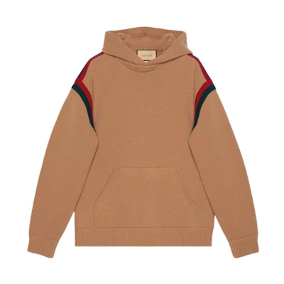 Gucci SS24 Colorblock Striped Hoodie Camel 770197-XKDR3-8011